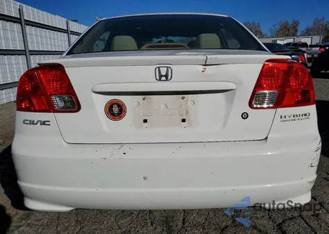 2004 Honda Civic Hybrid из США, поврежденный, VIN JHMES96694S009918